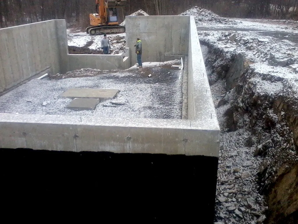 New home foundation by J&R Contracting, Hudson NY